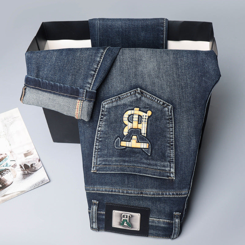 Men's Thick Stretch Slim Jeans