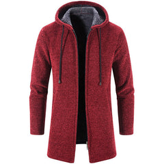 Men's Plush All-match Chenille Knitted Sweater Jacket