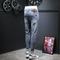Embroidered new stretch jeans