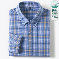 Men's High-end Business Casual Cotton Plaid Shirt