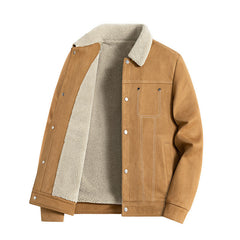 Men's Suede Thick Warm Casual Jacket