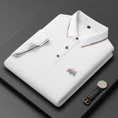 2024 Mulberry Silk Business Men's POLO Shirt