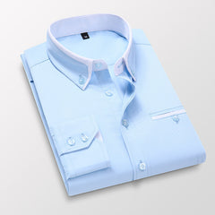 New Men's Business Long Sleeve Shirt