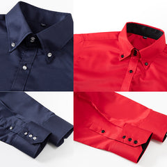 New Business Casual Crystal Button Shirt