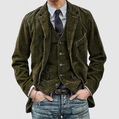 Trade corduroy single-breasted casual suit jacket