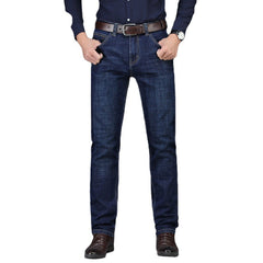 Men's Casual Stretch Winter Thick Jeans