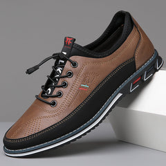 Men's Casual Large Size Fashionable Slip-on Flat Heel Work Shoes