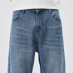 Men's Comfortable Loose Wide Leg Casual Jeans