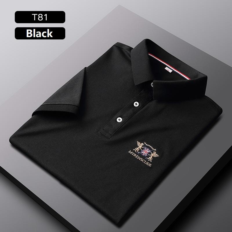 2021 Summer Men's Casual Ice Silk Polo Shirts