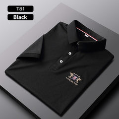 2021 Summer Men's Casual Ice Silk Polo Shirts