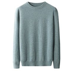 Men's New Autumn and Winter Round Neck Thickened Wool Sweater