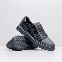 Men's High-end Leather Soft-soled Casual Shoes