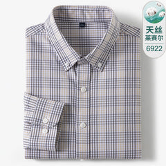 Men's High-end Business Casual Cotton Plaid Shirt