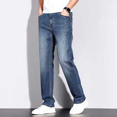 2023 Business Casual Straight Fit Stretch Cotton Jeans