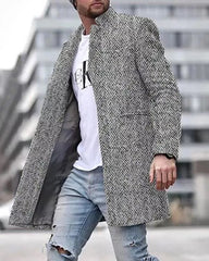 2022 New Arrival Men's Plaid Wool Coat