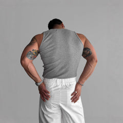 Cotton High Elastic Bodybuilding Training Sports Vest