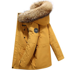 Men's Winter White Duck Down Thickened Down Jacket