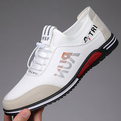 Men's New Versatile Soft-soled Non-slip Breathable Sports Casual Leather Shoes
