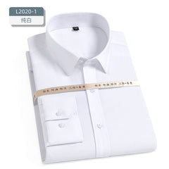 Men's Waterproof, Oil-proof, Stain-proof, Non-ironing Stretch Business Casual Shirt