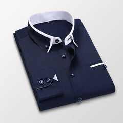 New Men's Business Long Sleeve Shirt