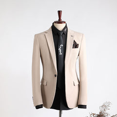 Men's Plus Size Casual Business Formal Wear Fashionable Slim Fit Dress Blazer