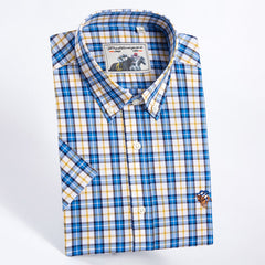 Men's Pure Cotton Breathable Plaid Casual Shirt