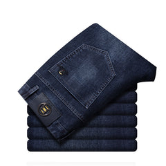 Men's 2024 New Elastic Straight Business Casual Jeans