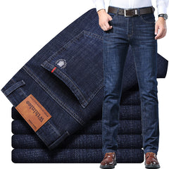 Men's Business Straight Loose Stretch Casual Jeans