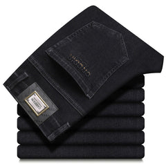 Men's Casual Stretch Straight No-Iron Jeans