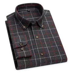 Men's 100% Cotton Embroidered Striped Shirt