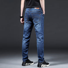 All-match straight-leg casual jeans