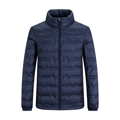 Men's Winter White Duck Down Cold-proof Warm Stand Collar Casual Down Jacket