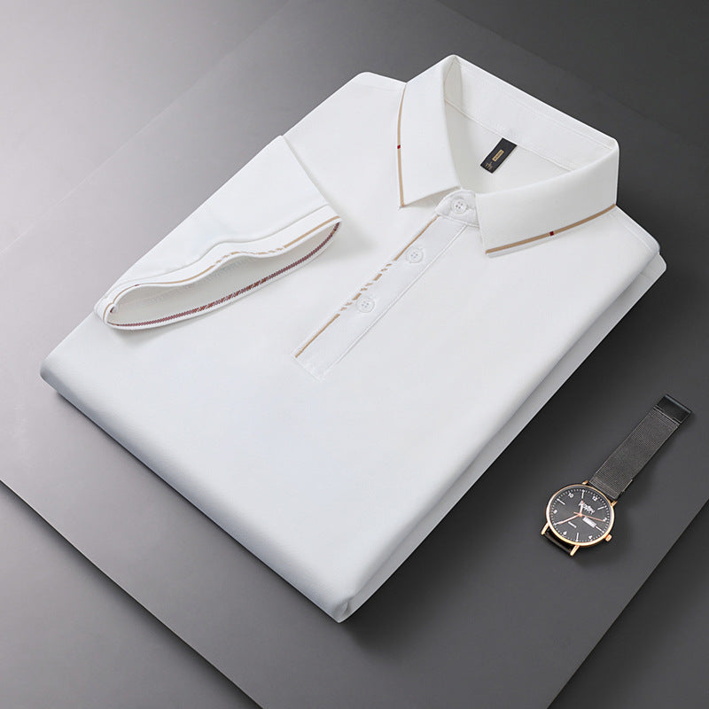Men's Classic Lapel Solid Color POLO Shirt