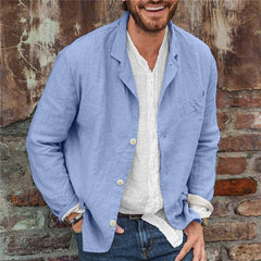 2023 Cotton Linen Casual Loose Shirt Jacket