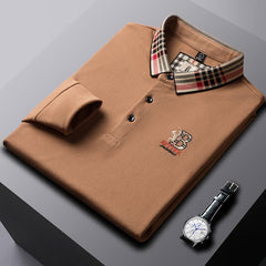 Men's Cotton Business Embroidered Polo Shirt