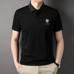 Business casual trend loose plus size polo shirt