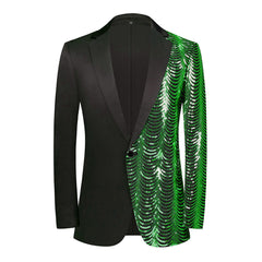 Men's Party Performance Date Wavy Sequin Shiny Casual Trendy Blazer