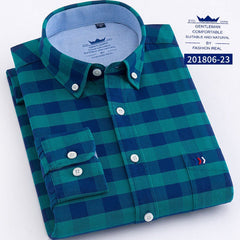Business casual check shirt