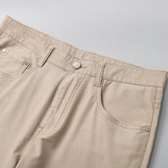 2024 Men's Business Loose Straight High-end Fine Cotton Stretch Casual Trousers