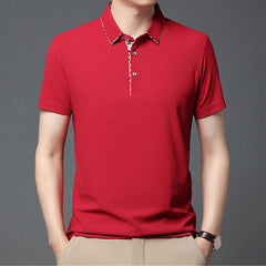 Men's Lapel Fashion Short Sleeve Polo Shirt