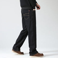 Men's Loose Plus Size Cotton Straight Jeans