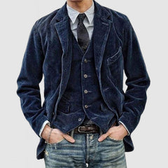 Trade corduroy single-breasted casual suit jacket