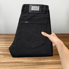Men's New High-end Stretch Straight Cotton Casual Jeans