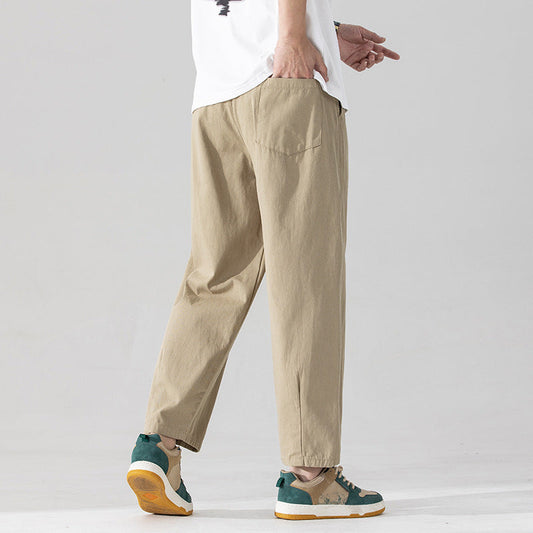 2024 Men's New Loose Straight Casual Trousers