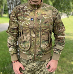 men's tactical stand collar jacket