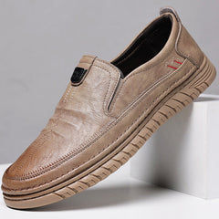Casual soft sole soft surface versatile leather shoes