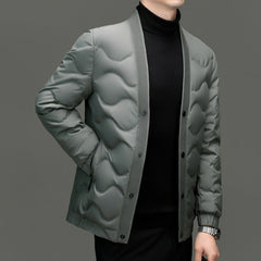 2024 Winter Warm Business V-neck Casual Down Jacket