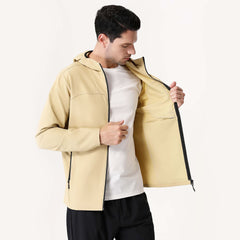 Men's New Waterproof Outdoor Jacket, Fully Heat-sealed Workwear, Mountaineering Hooded Jacket