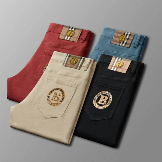 Men's Fashionable Cotton Embroidered All-match Jeans