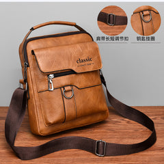 Men's Waterproof and Wear-resistant Shoulder Bag Large Capacity Commuter Messenger Bag